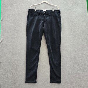 True Religion Women Jeans 32 Black Casey‎ Super Skinny Low Rise Studded Pockets